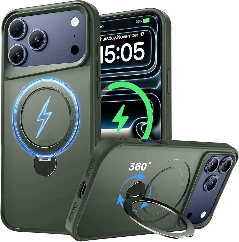 Designed for iPhone 18 Pro Max Case / 17 Pro Max Case with Stand