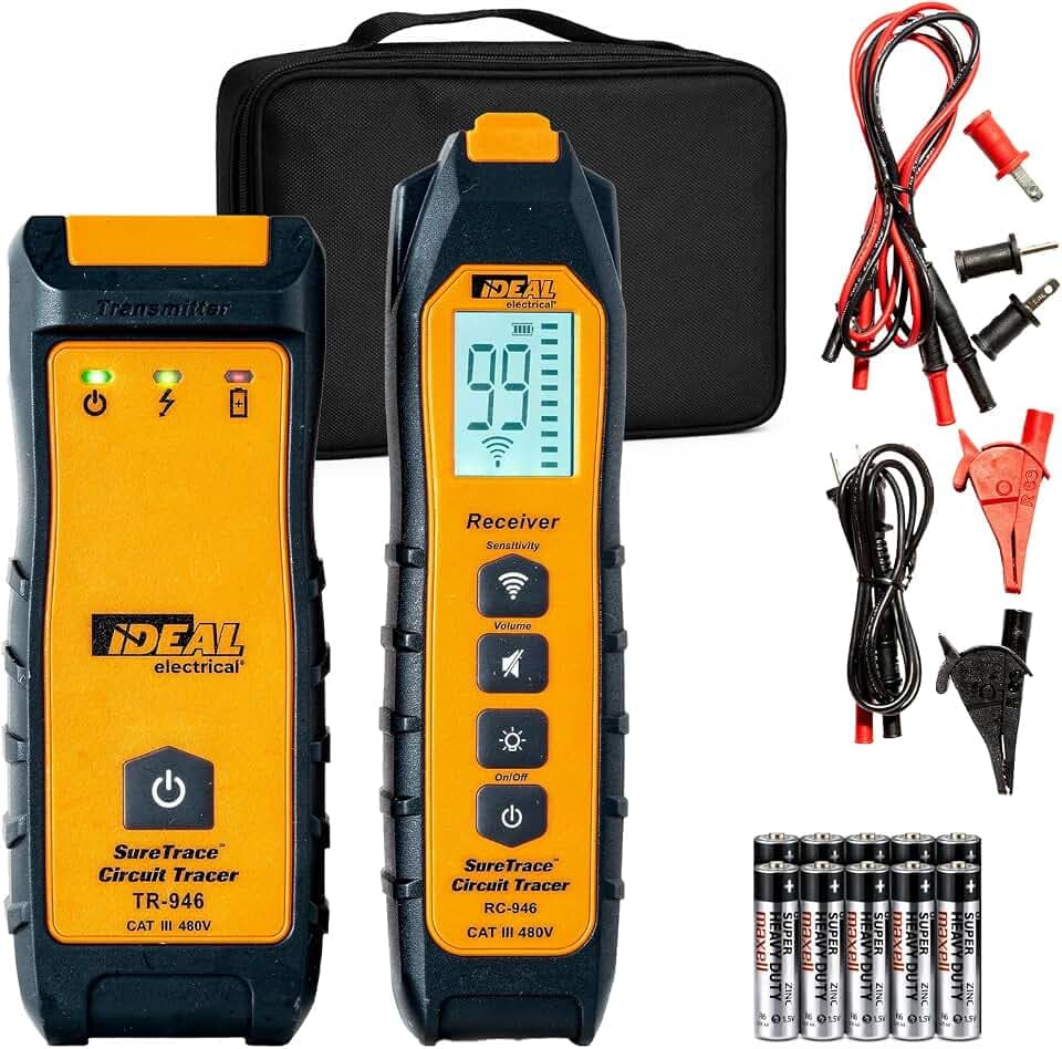 Ideal Electrical SureTrace Digital Circuit Tracer, 61-946, 0-480V