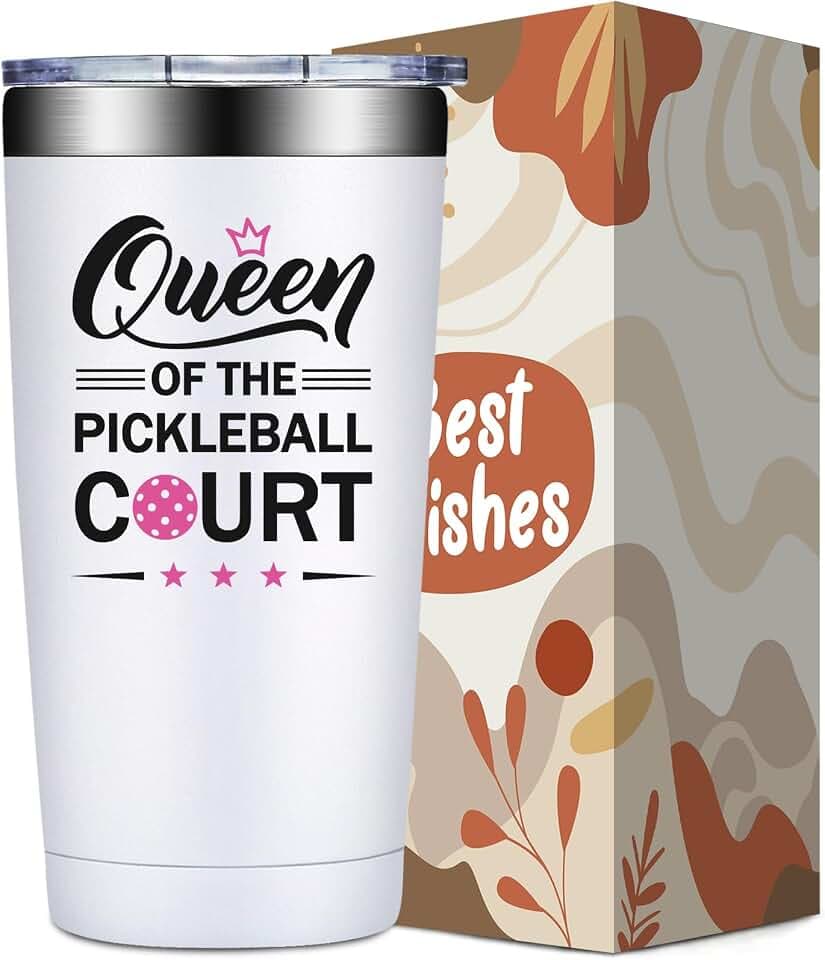 SpenMeta Pickleball Gifts for Women - Queen of the Court Birthday Gift