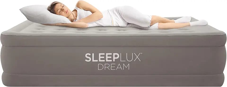 SLEEPLUX Dream 18” Queen Air Mattress, Luxury Raised, Built-in Dual Pump