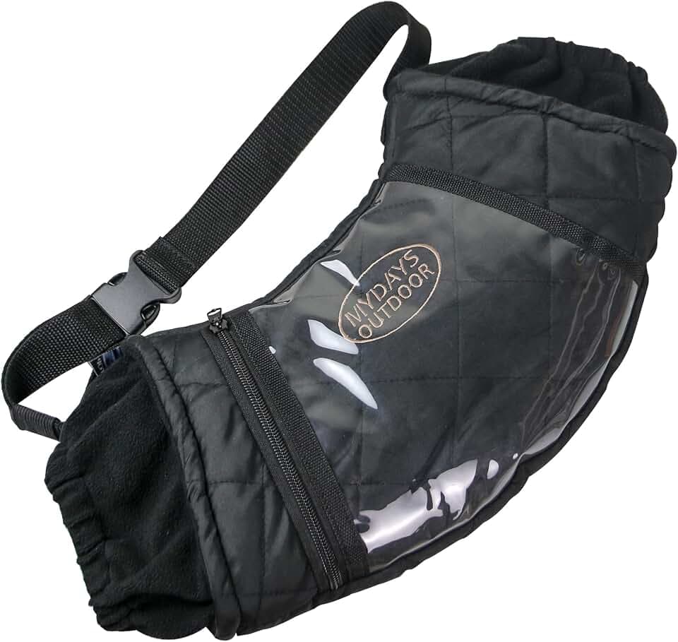 MDSTOP Outdoor Football Hand Warmer Muff Fits for Hunting, Fly Fishing, Camping, Hiking (New Black)