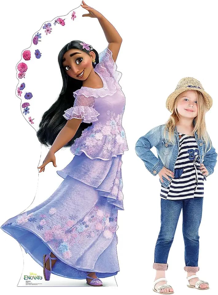 Disney Encanto Isabela Life-Size Cardboard Stand-Up – 1 Pc. Party Decoration (31" x 70") – Vibrant 5.8-Foot Display for Encanto-Themed Birthdays, Photo Booths & Event Backdrops