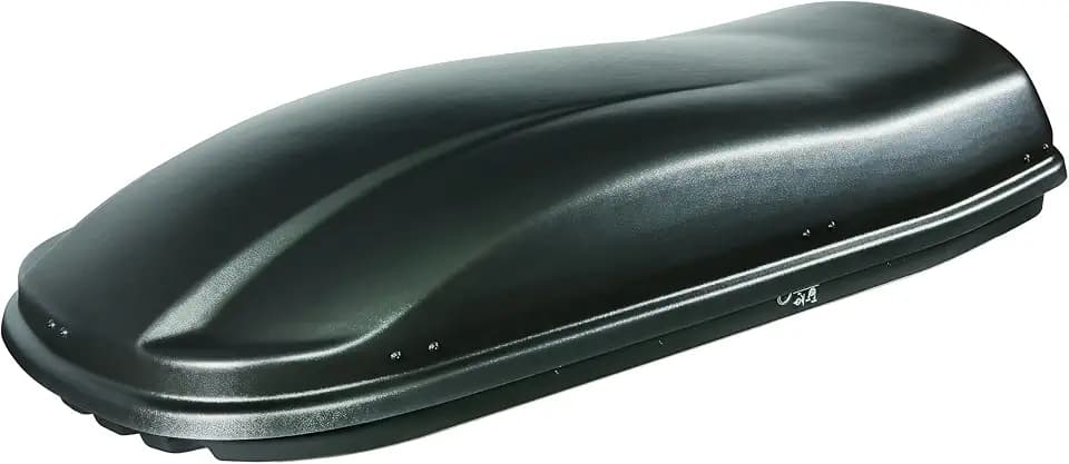 Farad Marlin Dachbox 480L schwarz - Doppelter Seitenöffner, TÜV-GS Zulassung, 5 Jahre Garantie - 3-Punkt-Zentralverriegelung mit Sicherheitsschlüssel - UV-beständig