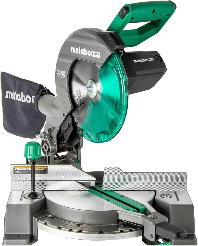 Metabo HPT 10-Inch Compound Miter Saw, 15-Amp, Single Bevel, C10FCG2