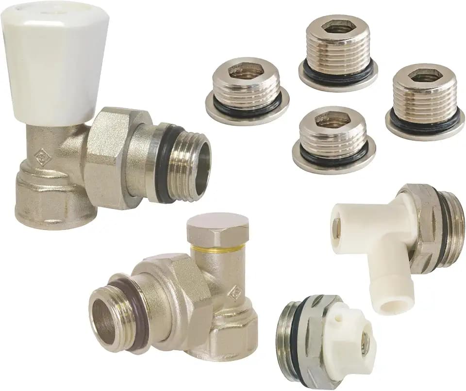 SOMATHERM FOR YOU, 601521201, Kit manueller Universal-Eckheizkörper 3/8 (12x17) oder 1/2 (15x21) Komplettes SFY-Kit, Heizung, Zubehör für Heizkörper