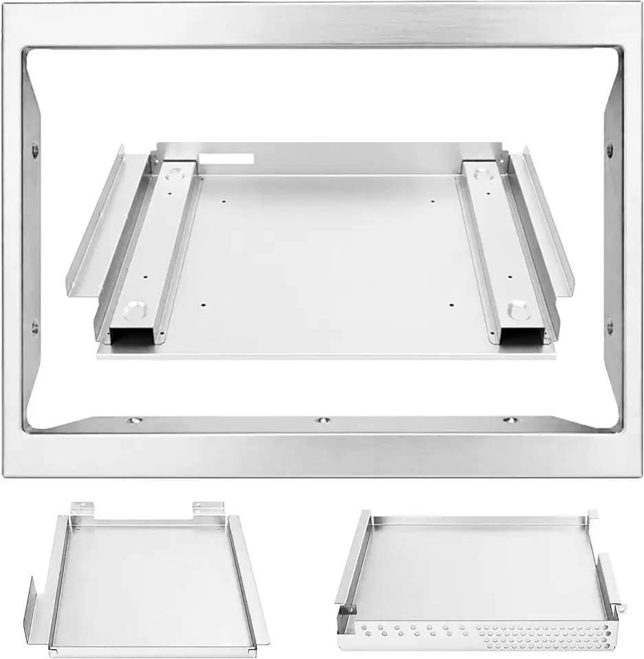 NN-TK81KCS 24 Inch Microwave Trim Kit Compatible with Panasonic NN-CD87KS HomeCHEF 4-in-1 Multi-Oven, Stainless Steel Built-in Microwave Filler Kit