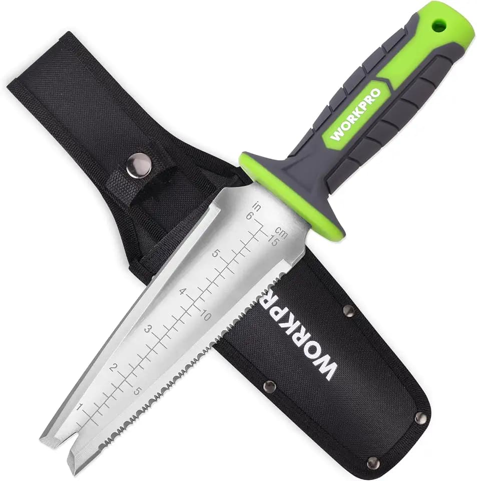 WORKPRO Hori Hori Garden Knife, Garden Tools with Oxford Sheath
