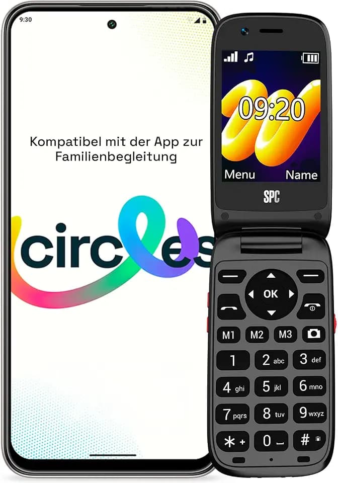 SPC WILD Star – Kinderhandy mit GPS, SOS-Taste, ohne Internet, Schwarz