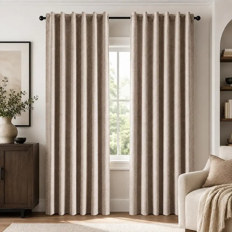 Deconovo Blackout Curtains for Bedroom, Living Room 72 Inch Long 2 Panels