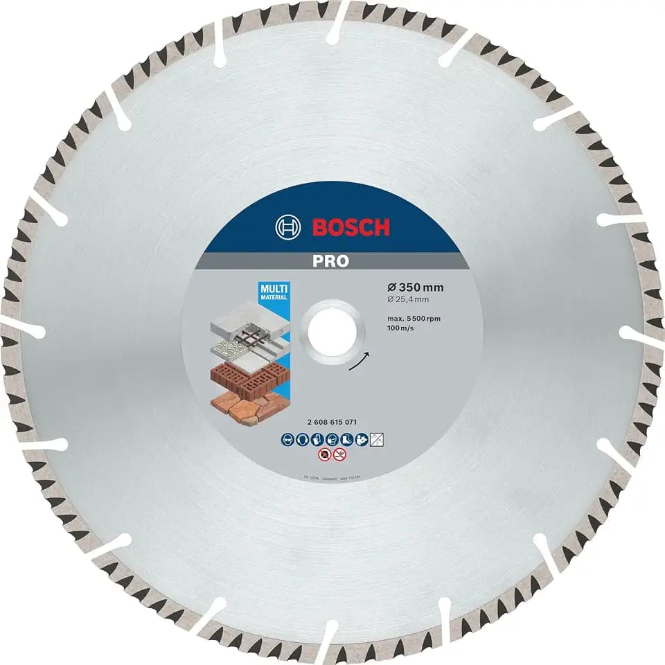 Bosch Professional Diamanttrennscheibe Standard for Universal (Beton und Mauerwerk, 350 x 25,40 mm, Zubehör Benzinsäge)