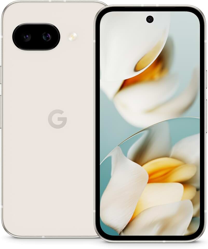 Google Pixel 9a: Android-Smartphone ohne SIM-Lock, mit KI-Kamera, 24 Stunden Akkulaufzeit und leistungsstarken Sicherheitsfunktionen – Porcelain, 128GB