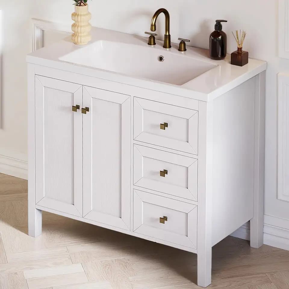 DWVO 36 Inch Bathroom Vanity with Sink