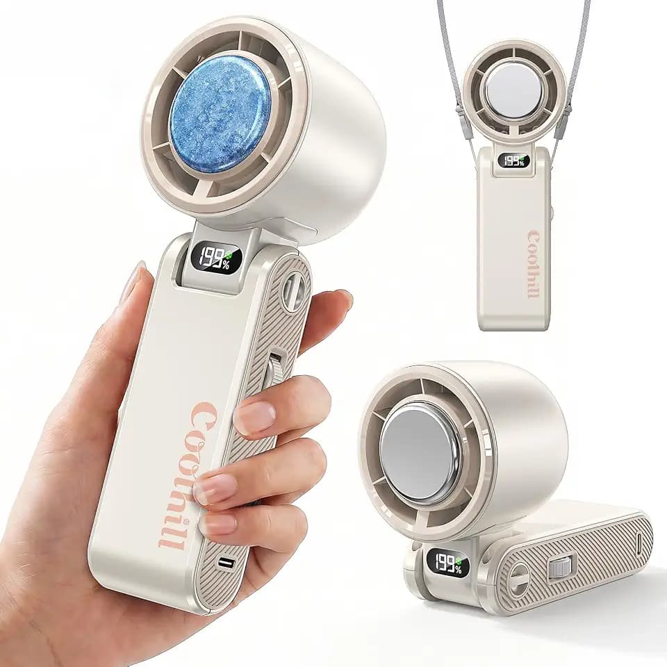 Pro Handheld Portable fan with Turbo Cooling 199-Speed 5500mAh