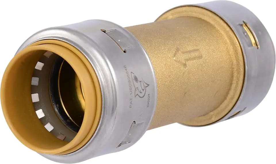 SharkBite Max 1 Inch Check Valve, Push to Connect Brass Plumbing Fitting, PEX Pipe, Copper, CPVC, PE-RT, HDPE, UR2020A