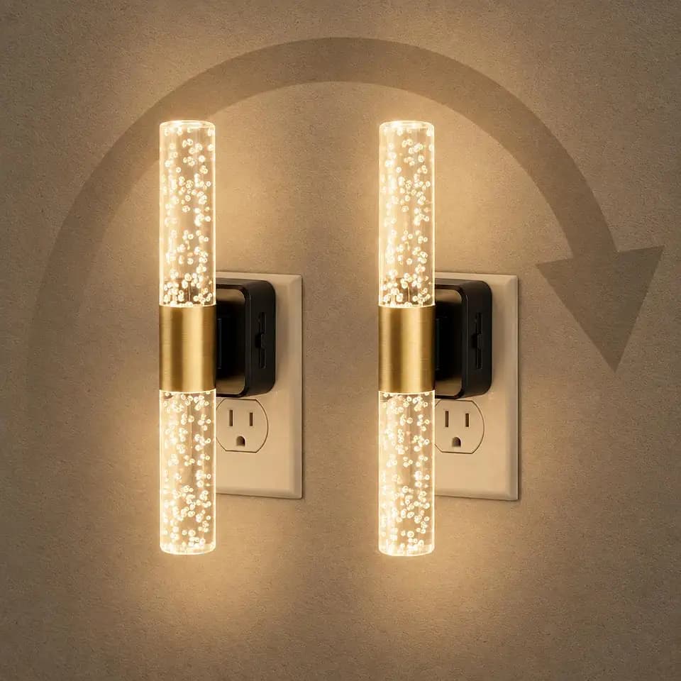 L LOHAS LED Night Light, Night Lights Plug into Wall, Dimmable, Rotating