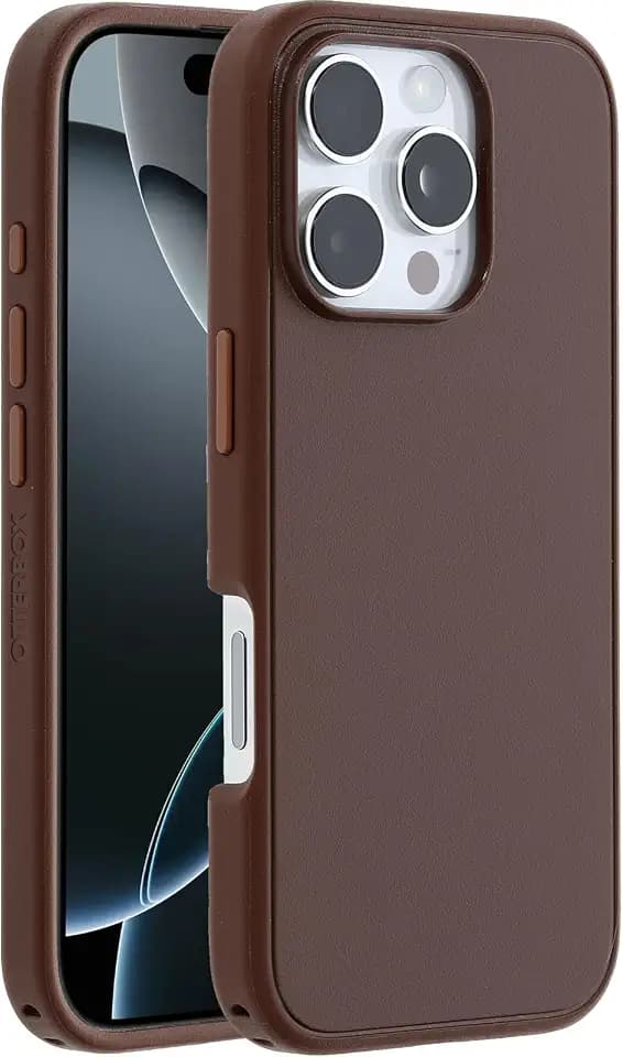 OtterBox Symmetry Series MagSafe Case for iPhone 16 Pro, Shockproof, Drop Proof, Protective Thin Case, 3X Tested to Military Standard, Brown