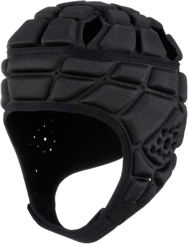 Surlim Soft Shell Flag Football Helmet for Youth, Rugby Scrum Cap Headgear