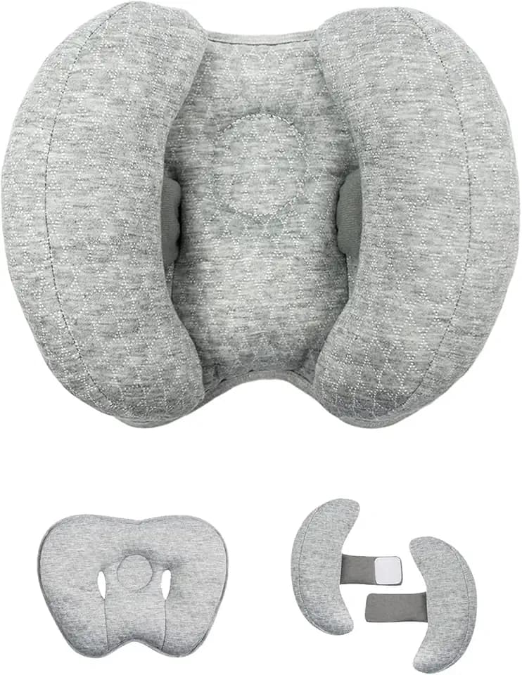 Upgrade 2 in 1 Baby Travel Pillow,Adjustable Baby Neck Head Support