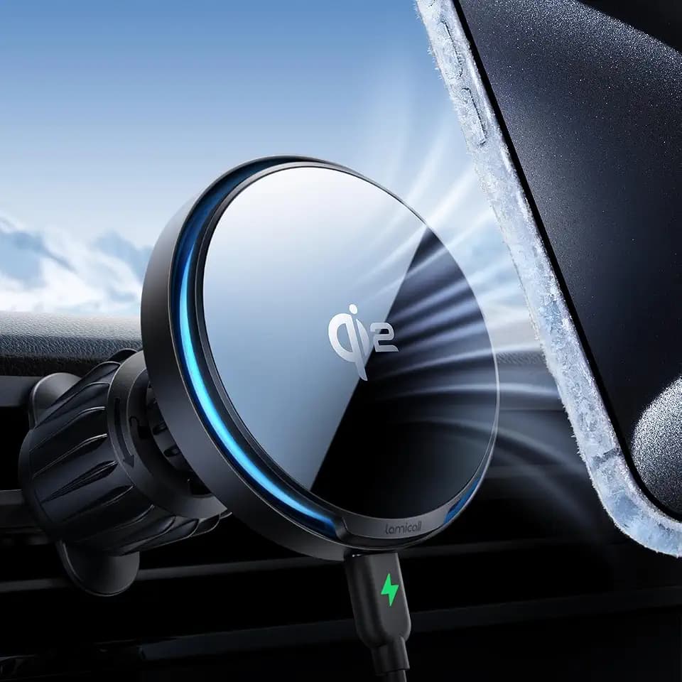 Lamicall Qi2 Handyhalterung Auto für Magsafe Autohalterung mit Ladefunktion