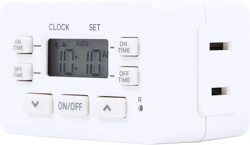 UltraPro Plug-in Digital Timer, 1 Polarized Outlet, 2 On/Off Times, 1 Pack