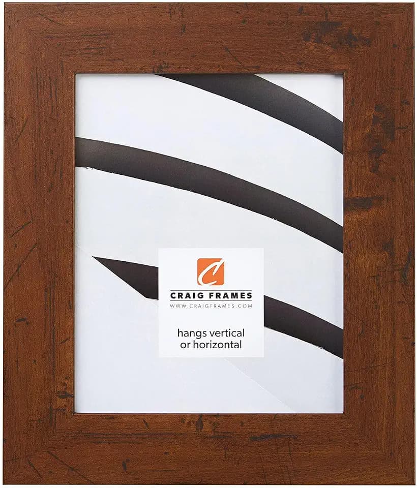 Craig Frames 10x13 Walnut Brown Picture Frame for Posters and Gallery Wall