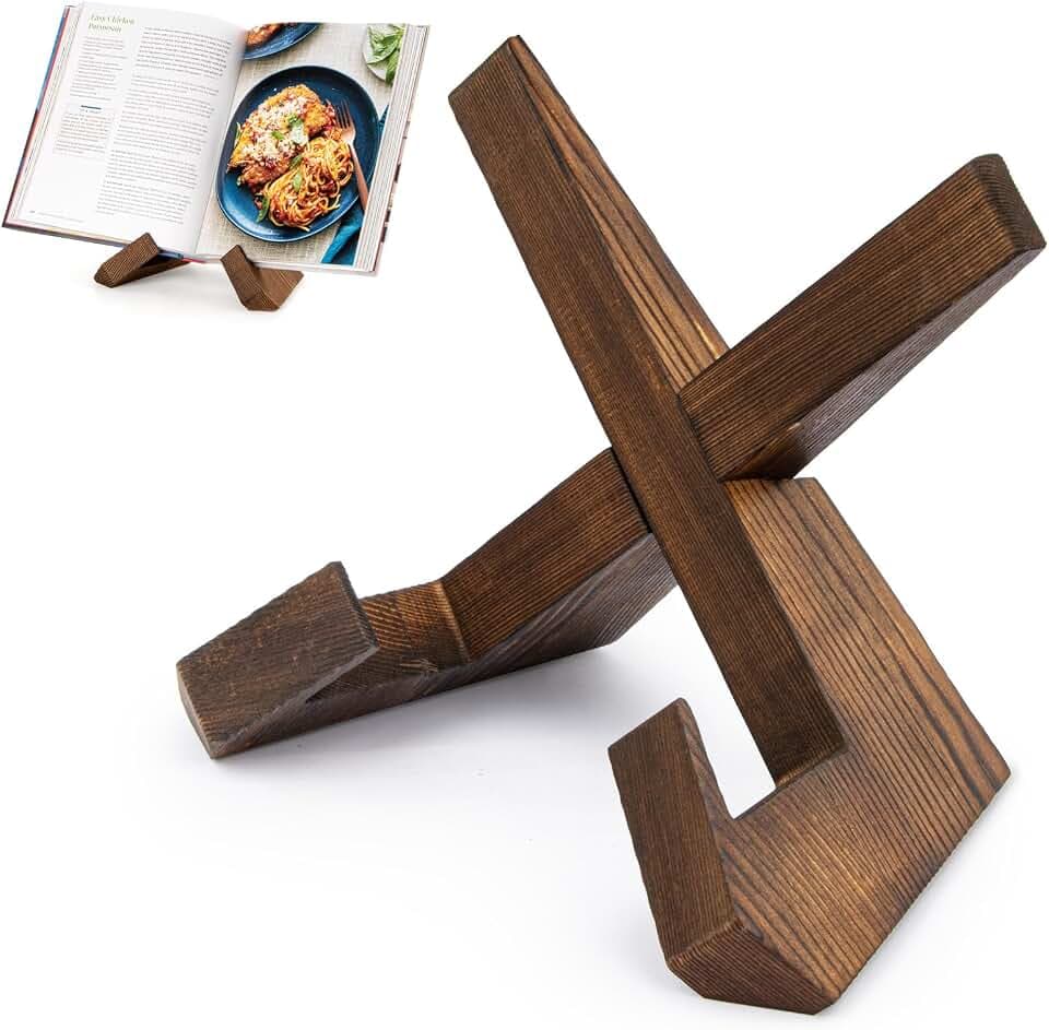 PUERSI Cookbook Stand for Kitchen, Recipe Book Holder for Kitchen Counter