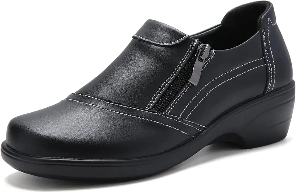 HJJ Womens Loafers Low Heel Casual Office Work Dressy Shoes