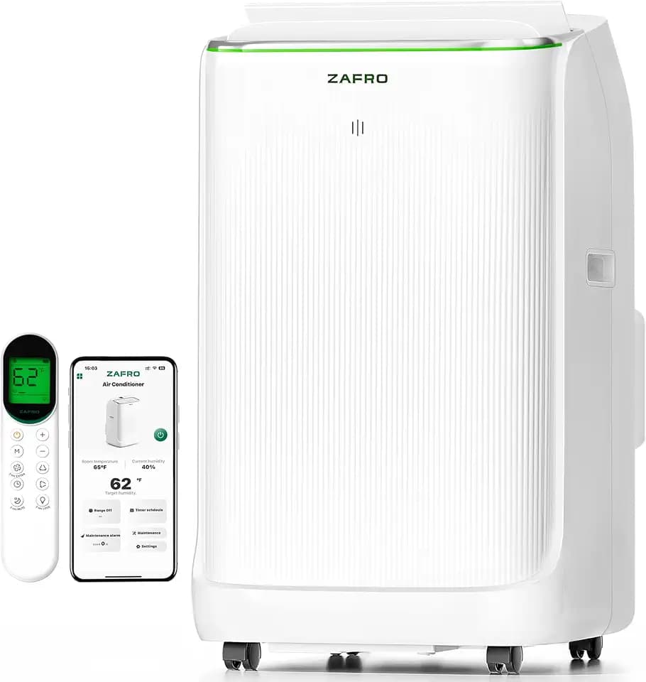 ZAFRO Smart Inverter Portable Air Conditioners, 14000 BTU (10000 BTU SACC)
