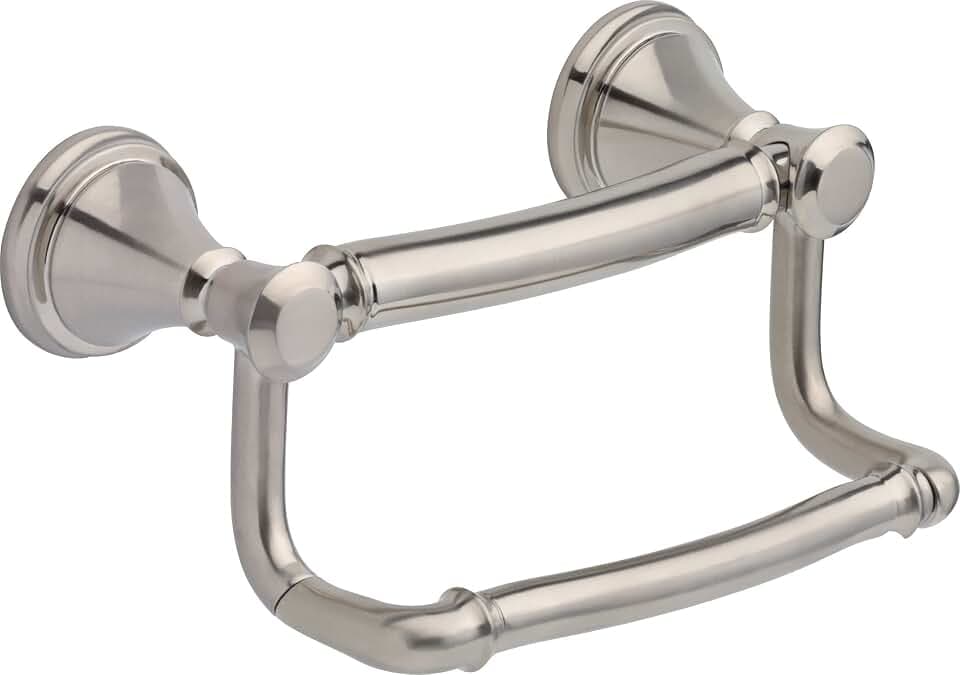 Bathroom Grab Bar w/ Toilet Paper Holder, Brilliance Stainless 41350-SS