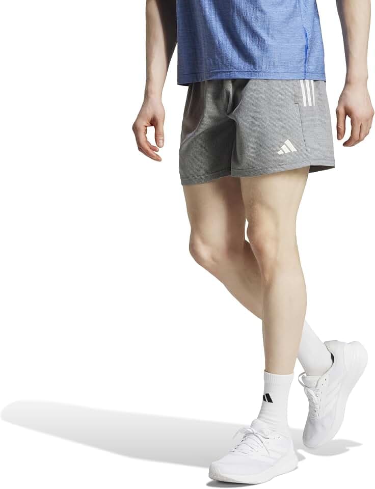 adidas Mens Own The Run Shorts Running Casual Bottoms Drawstring - Black