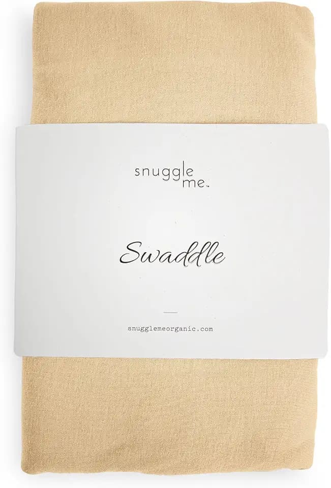 snuggle me Organic Newborn Baby Swaddle Blanket Machine Washable - Honey