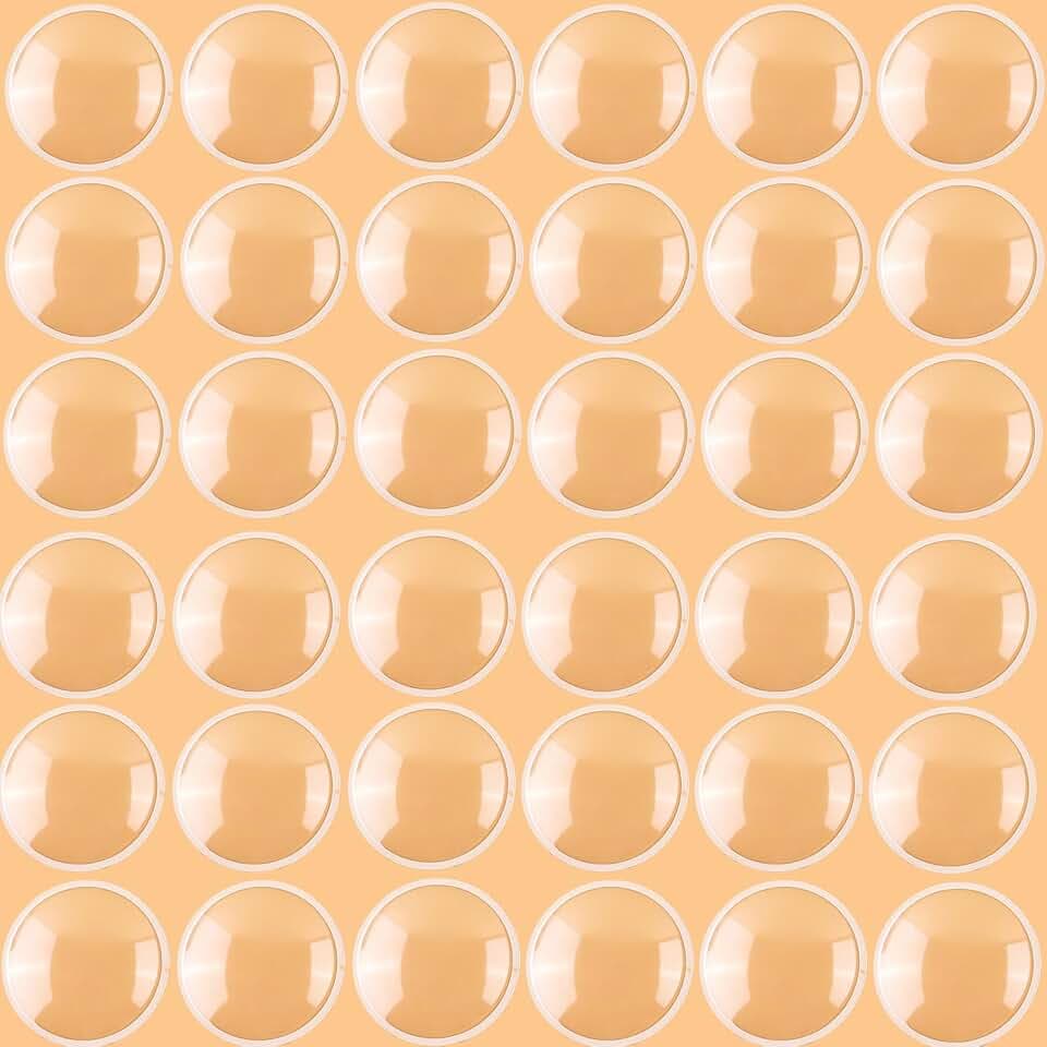 100 Pcs 3.5" Clear Plastic Dome for Crafts, Half Ball Adhesive Circle Plastic Transparent Dimensional Blister Puffy Shaker Covers for Adding Dimension and Shine to Shaker Card Making Supplies