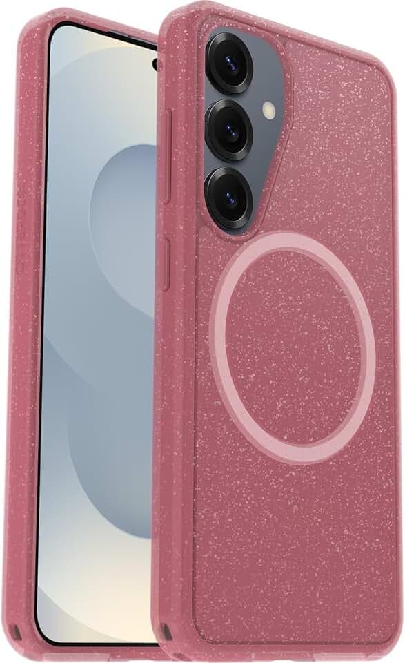 OtterBox Symmetry Clear Magneten Hülle für Samsung Galaxy S25, Rosa