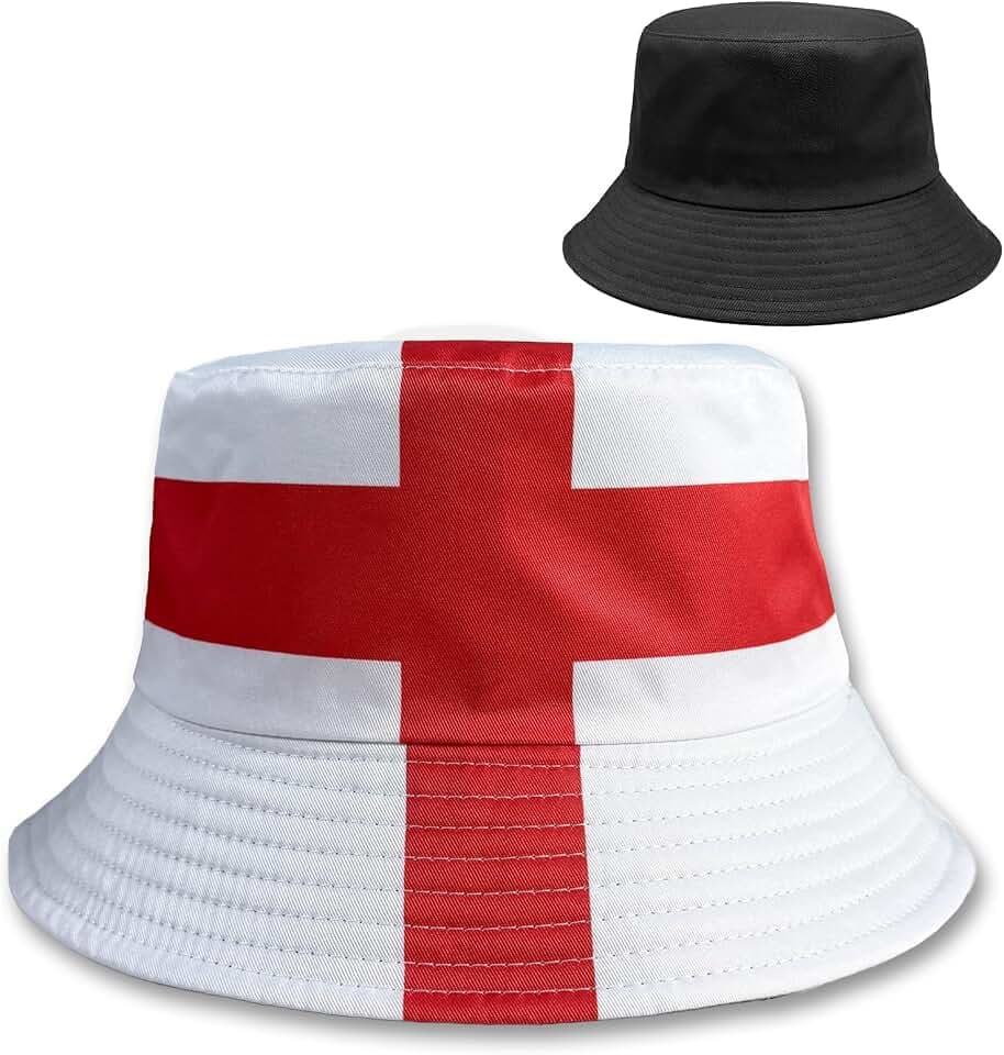 Reversible National Flag Bucket Hat Packable Sun Hat for Men Women Soccer Fan Fisherman Hat for Outdoor Travel Beach
