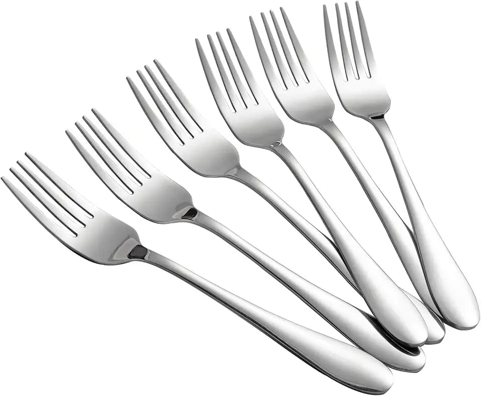 Aebeky 12-Piece Stainless Steel Dessert Forks,Salad Forks Set,6.7-Inch