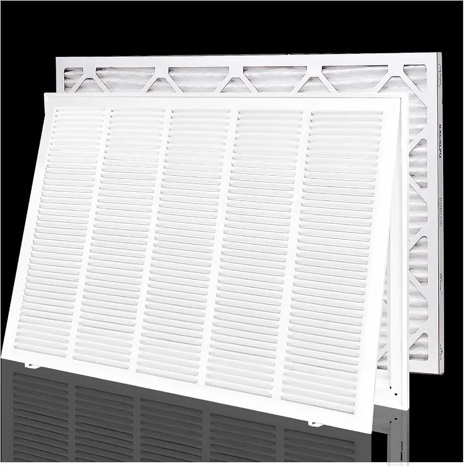 30x20 Return Air Filter Grille for 30"W x 20"H Duct Opening,Filter Included