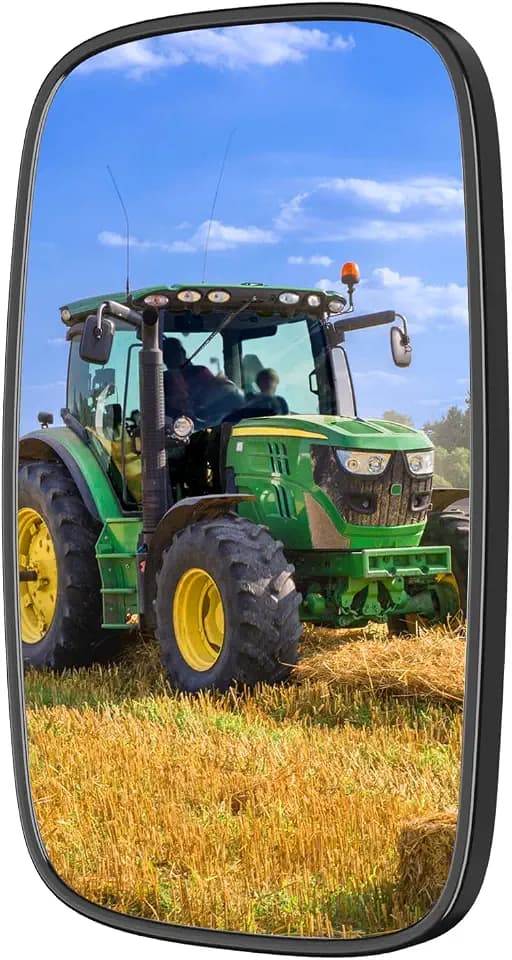 Universal Forklift Rear View Mirrors, Square HD Wide-Angle Forklift Convex Mirror for Truck, Forklift, RV, Track Loader, Lorry, 23.5CM x13.5CM, 1PC