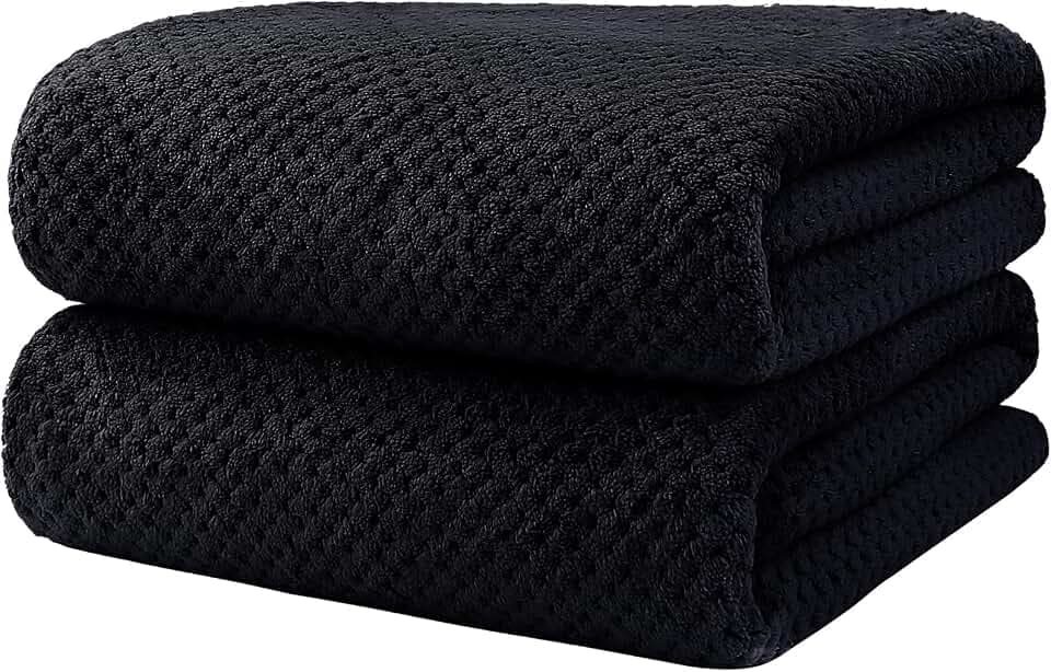 HOMEXCEL Bath Towels 2PK, Microfiber Ultra Soft Bathroom Towel, 27x54 in