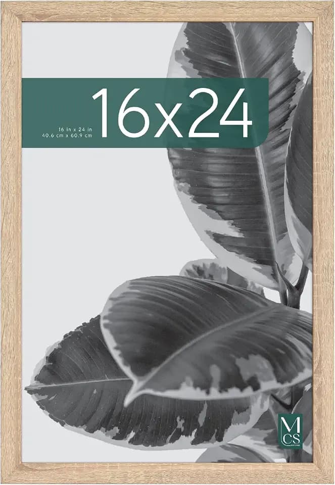 MCS Studio Gallery Poster Frame, 16x24, Natural Woodgrain, 1-Pack