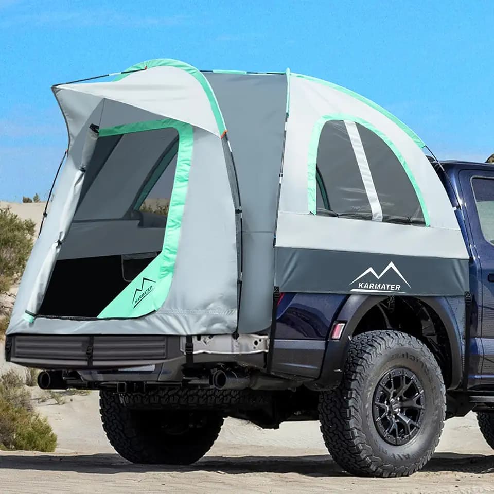 Truck Bed Tent for 5.5-6.5 Ft Bed, Waterproof PU2000mm Tent for Camping