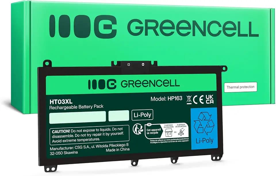 Green Cell Akku für HP HT03XL HTO3XL L11421-2C2 L11119-855 L11421-2C2 240 245 250 255 340 348 15-DB 15-DA 15-CS 17-BY 17-CA Pavilion 14-DH 15-CS 17-CA X360 14-DH