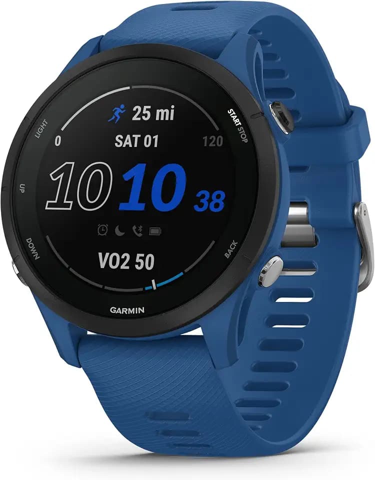 Garmin Forerunner® 255, GPS Running Smartwatch, Advanced Insights, langlebiger Akku, Tidal Blue