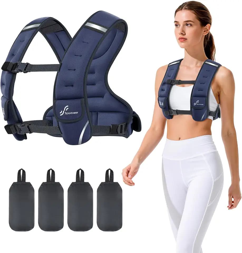Sportneer Adjustable Weighted Vest Woman: 6-10lb/10-18lb Weighted Vests