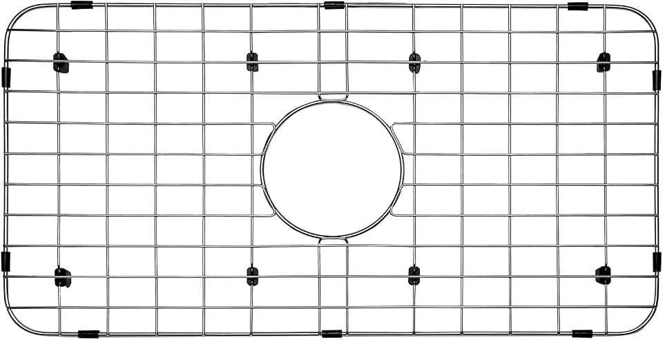 Serene Valley Sink Bottom Grid 24-1/8" x 12-5/8", Centered Drain with Corner Radius 1-1/2", Sink Protector NLW2412C