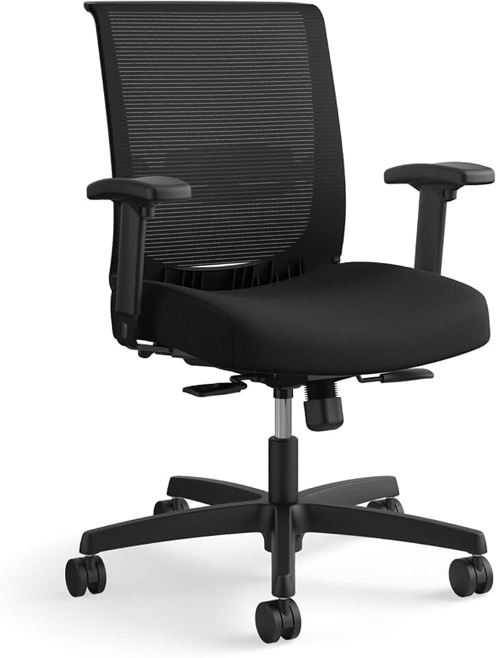 HON Convergence Ergonomic Office Chair, Office Desk Computer Chair, Black
