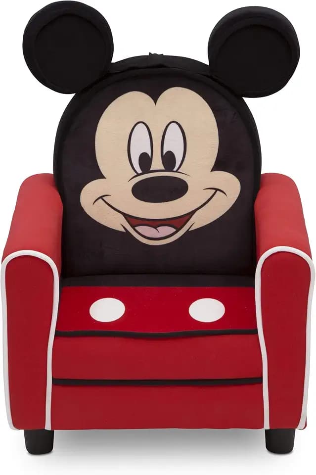 Delta Children Figural Upholstered Kids Chair, Disney Mickey Mouse
