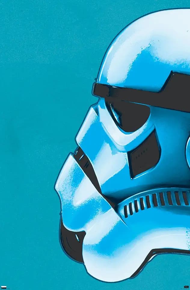 Trends International Star Wars: Archetype - Stormtrooper Helmet Wall Poster, 34L x 22.4W, Premium Unframed Version