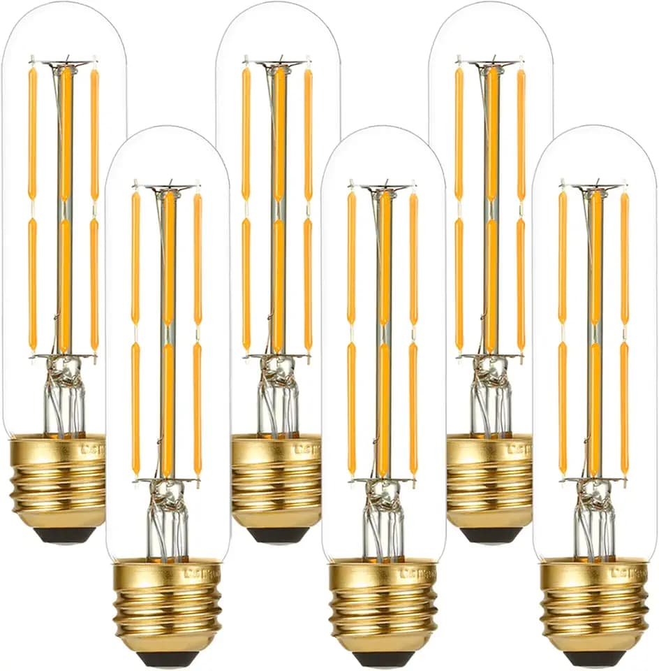 LiteHistory T10 E26 Led Bulb 60 watt,Dimmable,Soft White Light Bulbs,2700K
