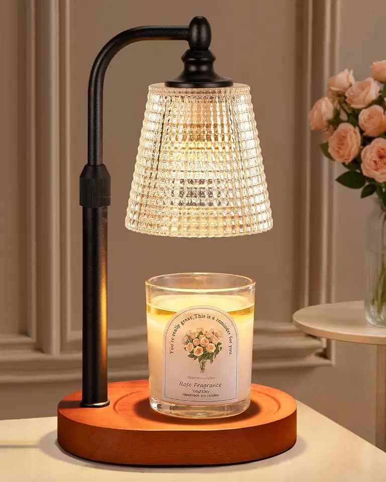 Candle Warmer Lamp with Timer, Birthday Gifts for Women,Farmhouse Decor