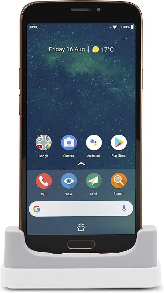 Doro 8080 Smartphone (14,5 cm (5,7 Zoll) 18:9 IPS Touchscreen, 16 MB Kamera, Bluetooth 5.0, Wi-Fi, USB-C) schwarz